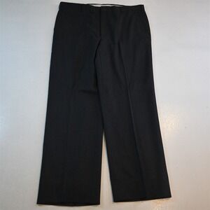 Vtg Austin Reed 34x30 Gray 100% Wool Flannel Flat Front Classic Dress Mens Pants